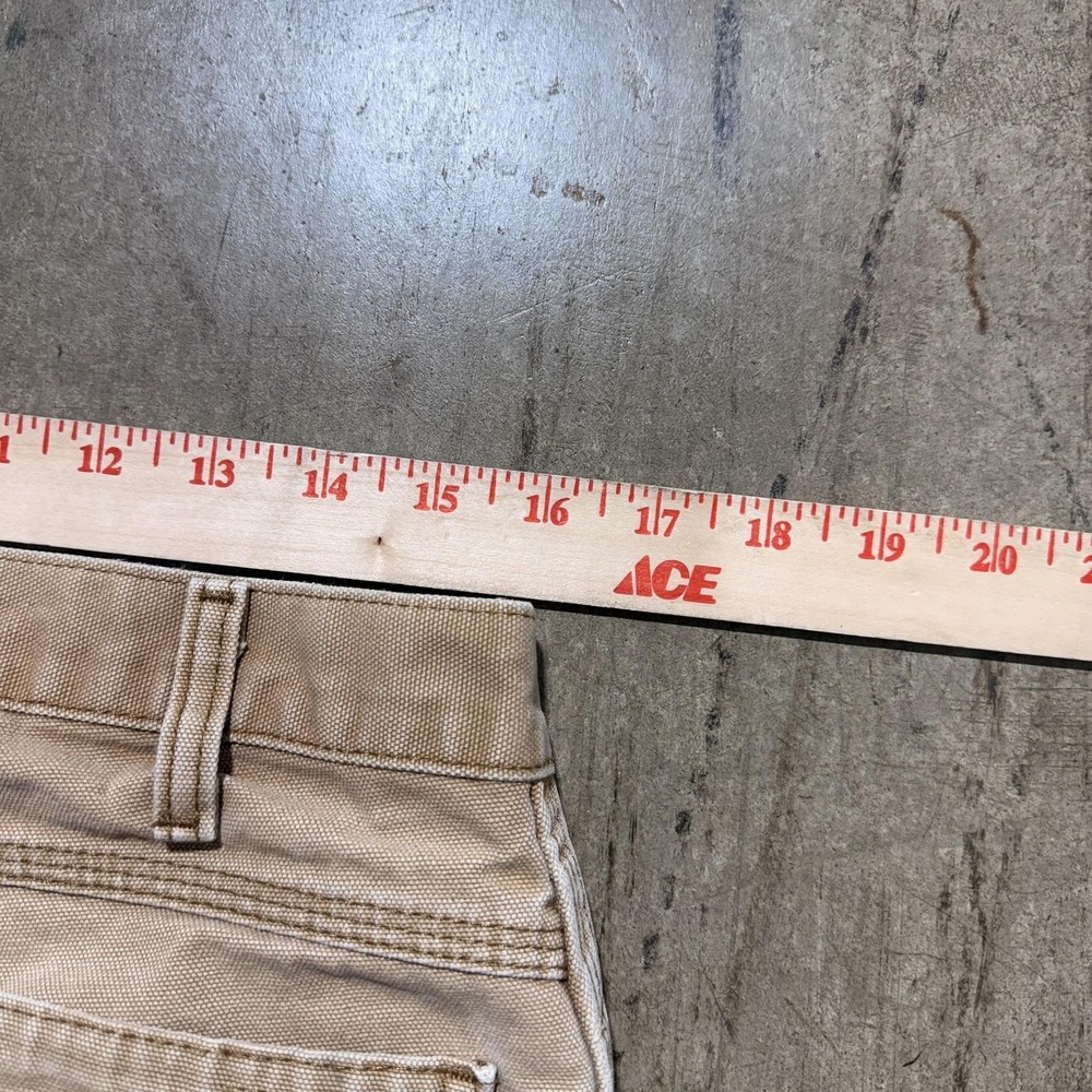 Dickies Pants Mens 34x31 Beige Carpenter Canvas Workwear Relaxed Fit Utility - Picture 5 of 8